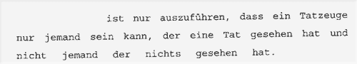 Ohrenzeuge kein Tatzeuge