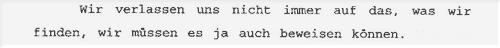 erste Lüge